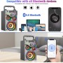 SUPNIU Altavoces Bluetooth, Altavoz Bluetooth inalámbrico portátil de 15 W para Fiestas en casa al Aire Libre con subwoofer,