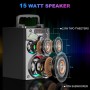 SUPNIU Altavoces Bluetooth, Altavoz Bluetooth inalámbrico portátil de 15 W para Fiestas en casa al Aire Libre con subwoofer,