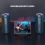 Zealot Altavoz Portátil Bluetooth con Luz LED, Altavoz Exterior Inalámbrico, 40W Graves Estéreo Potentes, Autonomía de 30 Horas,