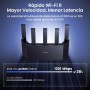 Tenda RX2L Pro - AX1500 Router WiFi 6, Doble Banda 2.4GHz/5GHz, 4 Puertos Gigabit, 5 Antenas de 6dBi, Refrigeración Vertical,