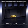 Tenda RX2L Pro - AX1500 Router WiFi 6, Doble Banda 2.4GHz/5GHz, 4 Puertos Gigabit, 5 Antenas de 6dBi, Refrigeración Vertical,