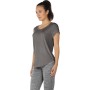 icyzone Camiseta de Yoga Deportiva de Suelta Transpirable de Manga Corta de Espalda Abierta para Mujer