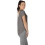 icyzone Camiseta de Yoga Deportiva de Suelta Transpirable de Manga Corta de Espalda Abierta para Mujer