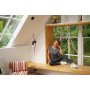 icyzone Camiseta de Yoga Deportiva de Suelta Transpirable de Manga Corta de Espalda Abierta para Mujer