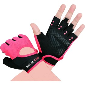 BEAST RAGE Guantes de Fitness Transpirables para Hombres y Mujeres Guantes de Levantamiento de Pesas de Entrenamiento de