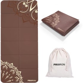 PROIRON Esterilla Yoga Plegable, Colchoneta de Yoga PVC Antideslizante 2MM de Grosor Fácil de Doblar para Fitness Yoga Ejercicio
