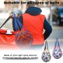 Yzmmxz 2 Pcs Bolsa para Balón, Red para Balones De Futbol, con 2 Agujas Plateadas Inflables, para Baloncesto, Voleibol, Red para