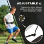 Surpop Cinturón de cintura ajustable Entrenador de fútbol/voleibol/rugby - Ayuda de entrenamiento de práctica en solitario para