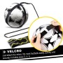 Surpop Cinturón de cintura ajustable Entrenador de fútbol/voleibol/rugby - Ayuda de entrenamiento de práctica en solitario para