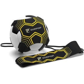Surpop Cinturón de cintura ajustable Entrenador de fútbol/voleibol/rugby - Ayuda de entrenamiento de práctica en solitario para