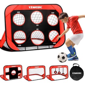 YIMORE Porteria Futbol Niños Plegable, 4 Modos Pop Up Porterias de Futbol para Niños 120 * 80 * 80cm, Porterias de Futbol para