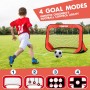 YIMORE Porteria Futbol Niños Plegable, 4 Modos Pop Up Porterias de Futbol para Niños 120 * 80 * 80cm, Porterias de Futbol para