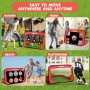 YIMORE Porteria Futbol Niños Plegable, 4 Modos Pop Up Porterias de Futbol para Niños 120 * 80 * 80cm, Porterias de Futbol para