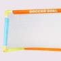 ColorBaby Fun Area! Portería de fútbol Plegable, Incluye balón de fútbol, 4 piquetas Anclaje e hinchador, Tamaño 100x60x60 cm,