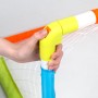ColorBaby Fun Area! Portería de fútbol Plegable, Incluye balón de fútbol, 4 piquetas Anclaje e hinchador, Tamaño 100x60x60 cm,