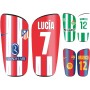 Espinilleras Personalizadas Futbol de tu Equipo Favorito para niños y Adultos con Nombre y Dorsal .Regalos Equipos de Futbol