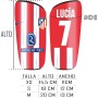 Espinilleras Personalizadas Futbol de tu Equipo Favorito para niños y Adultos con Nombre y Dorsal .Regalos Equipos de Futbol