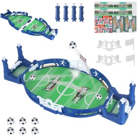 Juego de Mesa de Fútbol con 6 Balones, Juego de Mesa de Fútbol, Futbolines para Niños Juguete Interactivo, Mini Juego De Fútbol
