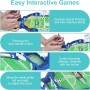Juego de Mesa de Fútbol con 6 Balones, Juego de Mesa de Fútbol, Futbolines para Niños Juguete Interactivo, Mini Juego De Fútbol