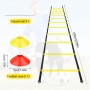 talifoca Accesorios de Entrenamiento de fútbol Agility Ladder 6 M-12 peldaños, Escalera de Entrenamiento de fútbol Escalera de