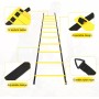 talifoca Accesorios de Entrenamiento de fútbol Agility Ladder 6 M-12 peldaños, Escalera de Entrenamiento de fútbol Escalera de