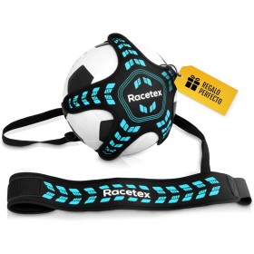 Racetex Entrenador de fútbol con cuerda [longitud ajustable] – El dispositivo de entrenamiento perfecto para futbolistas –
