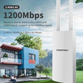 Comfast-enrutador WIFI inalámbrico AP 5 ghz para exteriores, punto de 