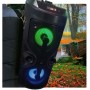 Altavoz Bluetooth – Altavoz Portátil con Modo Karaoke y Micrófono, Radio FM Y Lector USB y SD, Luces LED Discoteca, Altavoz