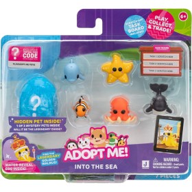 Adopt Me! Pets Multipack Into The Sea - Hidden Pet - Top Online Game - Exclusive Virtual Item Code Included - Fun Collectible