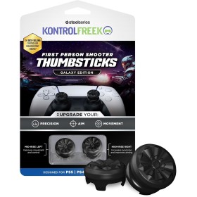 KontrolFreek FPS Freek Galaxy Black para Playstation 4 (PS4) y Playstation 5 (PS5) | Pulgares de Rendimiento | 1 Tiro Alto, 1