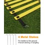 Jissta Speed ​​Agility Training Kit para Agilidad,Escalera de Agilidad 6M,12 Conos Deportivos y Entrenador de Patadas de