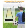 Jissta Speed ​​Agility Training Kit para Agilidad,Escalera de Agilidad 6M,12 Conos Deportivos y Entrenador de Patadas de