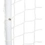 HOMCOM Set de 2 Porterías de Fútbol con Red y Balón para Niños y Adultos Juguete Deportivo para Exterior Jardín Acero y