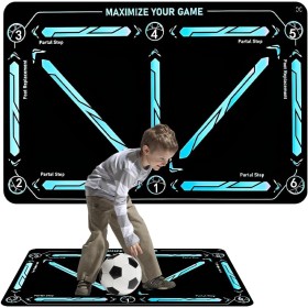 YANGUN Tapete de entrenamiento para pasos de fútbol, 60 x 90 cm Tapete de fútbol, Alfombra Futbol Entrenamiento, Tapete de