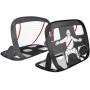 VOUNOT® 2 Porterías de Fútbol para Niños Plegables, 2 en 1 para Juegos de Fútbol y Entrenamiento, 120 x 80 x 80 cm, Negro