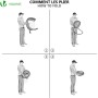 VOUNOT® 2 Porterías de Fútbol para Niños Plegables, 2 en 1 para Juegos de Fútbol y Entrenamiento, 120 x 80 x 80 cm, Negro
