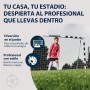 HUDORA Portería de fútbol Stadion - Portería de fútbol para niños y adultos resistente con red de malla fina hogar - Tablero de