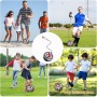 Ainiv Entrenamiento de Fútbol para Niños y Adultos, Trainer y Alfombra de Entrenamiento para Balones de Tamaño 3 4 5