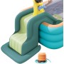 Parque acuático con tobogán, Piscina Infantil Hinchable, con rocódromo, Canasta de Baloncesto, Pistola de Agua, Castillo