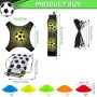 AFAIK Juego de entrenamiento de fútbol con conos de fútbol, dispositivo de entrenamiento de fútbol, manos libres, accesorios de