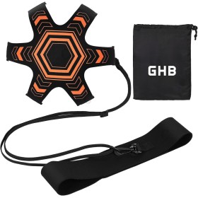 GHB Fútbol Kick Throw Trainer Entrenamiento Fútbol Niño Accesorios Practice Solo Futbol Habilidades de Control de Ayuda Cinturón