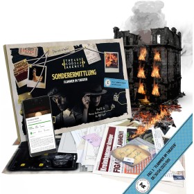 The Code Agency Juego de escena del crimen caso 1 – Llamas en el teatro – Escape Room – Juego de escena del crimen – Juego de
