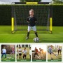 LARMNEE Porterías de Fútbol para Niños, Juego de 2, Entrenadores de Portería de Fútbol, Plegables y Portátiles, 2 en 1 con