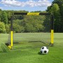 LARMNEE Porterías de Fútbol para Niños, Juego de 2, Entrenadores de Portería de Fútbol, Plegables y Portátiles, 2 en 1 con