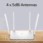 Cudy WR1300 Gigabit Router Wi-Fi de Doble Banda AC1200 inalámbrico, 5 Puertos Gigabit, 4 Antenas externas, 2,4 GHz/5 GHz, Modo