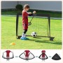 SONGMICS Portería de Fútbol para Niños, Juego de 2, Portería de Fútbol Infantil Portátil y Plegable, para Jardín, Parque, Playa,