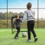 SONGMICS Portería de Fútbol para Niños, Juego de 2, Portería de Fútbol Infantil Portátil y Plegable, para Jardín, Parque, Playa,