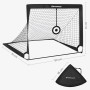 SONGMICS Portería de Fútbol para Niños, Juego de 2, Portería de Fútbol Infantil Portátil y Plegable, para Jardín, Parque, Playa,
