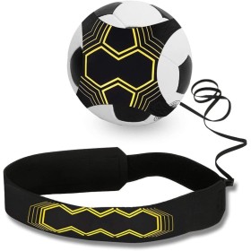 FANNITE Cinturón de entrenamiento de fútbol, ​​entrenador de fútbol con cinturón ajustable para niños, adultos y principiantes