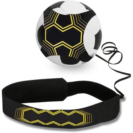 FANNITE Cinturón de entrenamiento de fútbol, ​​entrenador de fútbol con cinturón ajustable para niños, adultos y principiantes